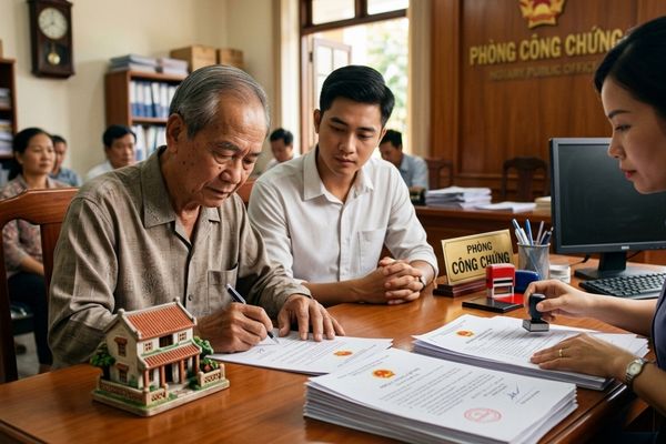 Thủ tục tặng cho nhà đất cho cháu ruột khi cả bố và mẹ của cháu đều đã qua đời