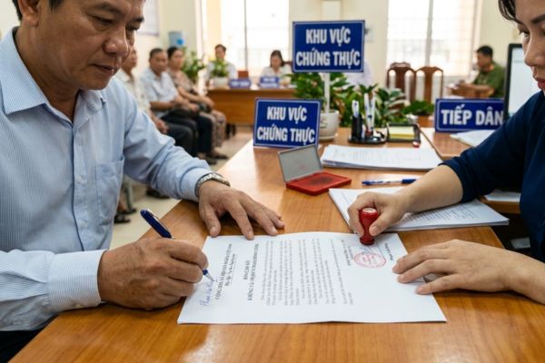 Chứng thực chữ ký trên bản cam kết không tái phạm vi phạm hành chính