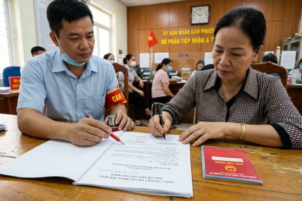 Chứng thực chữ ký trên giấy cam kết tài sản riêng đối với tiền gửi tiết kiệm
