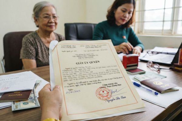 Chứng thực chữ ký trên giấy ủy quyền nhận di sản thừa kế từ nước ngoài gửi về