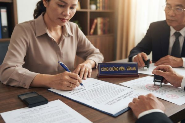 Chứng thực chữ ký trên văn bản từ chối quyền tài sản trong thời kỳ hôn nhân