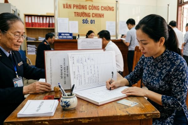Đăng ký mẫu chữ ký tại VPCC để phục vụ chứng thực chữ ký nhiều lần