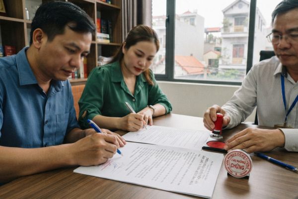 Chứng thực chữ ký trên bản thỏa thuận quyền tiếp cận ánh sáng và khoảng không gian giữa hai nhà liền kề