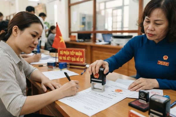 Chứng thực chữ ký trên đơn xin xác nhận tình trạng tài sản gia đình
