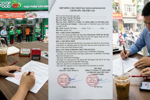 Hợp đồng cho thuê mặt bằng kinh doanh chuỗi siêu thị tiện lợi
