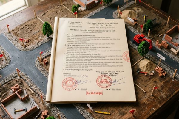 Hợp đồng chuyển nhượng đất dự án chưa hoàn thành hạ tầng giao thông