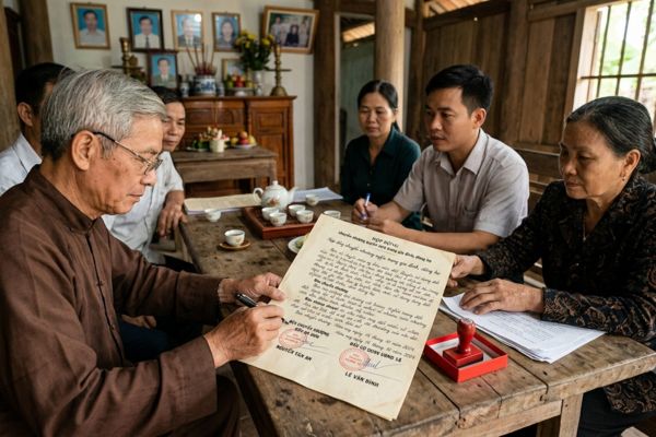 Hợp đồng chuyển nhượng quyền sử dụng đất nghĩa trang gia đình, dòng họ