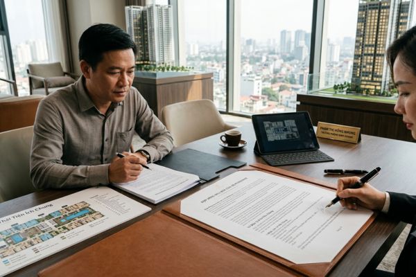 Hợp đồng mua bán căn hộ Penthouse cao cấp: Lưu ý diện tích sở hữu chung