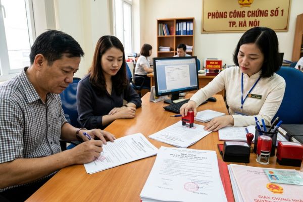 Hợp đồng mua bán nhà đất có hiệu lực từ thời điểm nào? Công chứng hay sang tên?