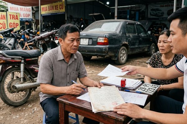Hợp đồng thế chấp xe máy, ô tô không chính chủ: Cảnh báo bẫy lừa đảo