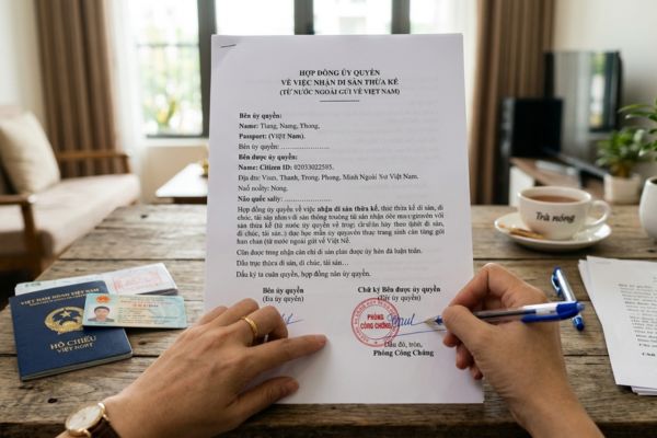 Hợp đồng ủy quyền nhận di sản thừa kế từ nước ngoài gửi về Việt Nam