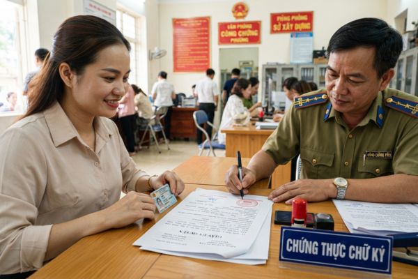 Thủ tục chứng thực chữ ký trên giấy ủy quyền nộp hồ sơ xin cấp chứng chỉ hành nghề kiến trúc sư, kỹ sư